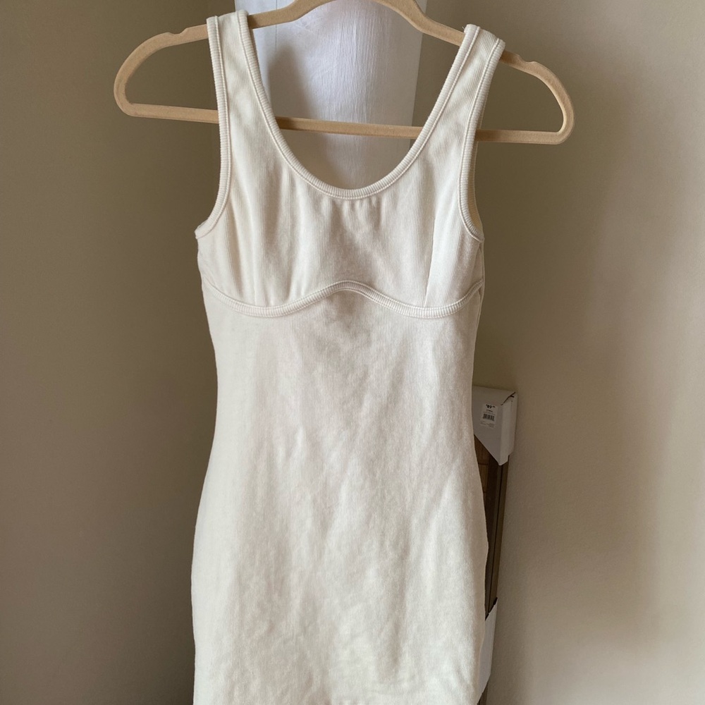 Cream Sleeveless Dress